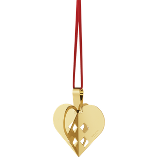 Georg Jensen 2025 Juleornament, hjerte - Forgyldt