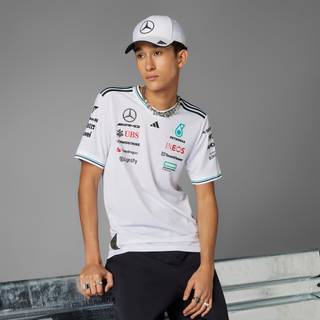 MERCEDES - AMG PETRONAS FORMULA ONE TEAM DRIVER AUTHENTIC TRØJE - White / Black - XL