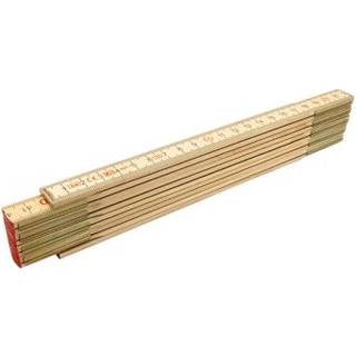 Tommestok 2M med 10 led i birketræ (klasse III)