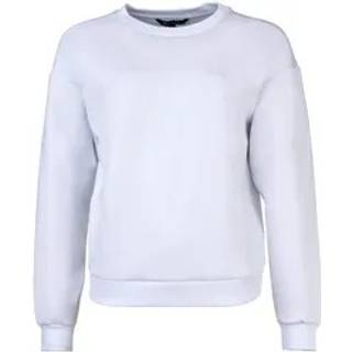 Armani Exchangetil kvinder. XW000835AF13397U0002 Hvid sweatshirt med rund hals og broderet logo (XS), Casual, Sport, Multisport, Viscose