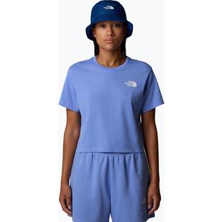 The North Face Women's Cropped Simple Dome Tee T-shirt Damer størrelse XL farve blå