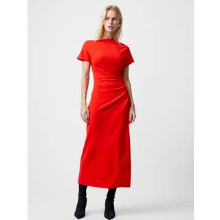 French Connection Valetta Off Shoulder Midi KjoleMiddel