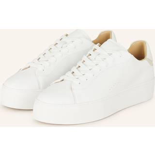 Reiss Reiss White Francesca Leather Low-Top Trainers