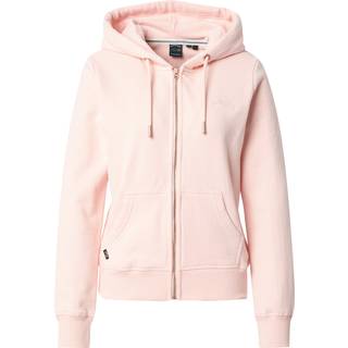 Superdry Superdry Pink Essential Logo Zip Hoodie