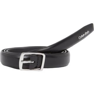 Slim Leather Belt - Black - 95 cm