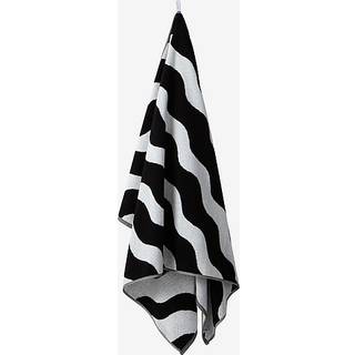 WAVES badehåndklæde 90x150 cm - Sort