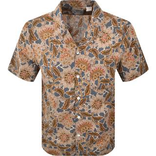 Levis Sunset Camp Short Sleeved Shirt Blue