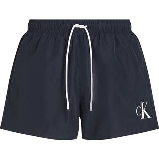 Short Drawstring Swim Shorts - CK Monogram - Blue - M