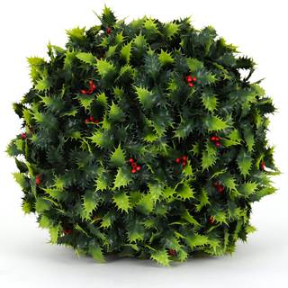 3. Street Inn Holly Topiary Ball - 11 """" Kunstig topiary plante - Bryllupsindretning - Indendørs/udendørs kunstige plantekugle - Topiary Tree -er