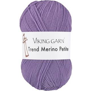 Viking Trend Merino Petite 373 Lilla Indhold: 100% Ekstra fin merinould Vægt/længde: 50 gram = ca. 235 meter Anbefalede pinde:3 mm Strikkefasthed:10 cm = 28 m Vask: 30°C ekstra skånsom vask / Brug ikke skyllemiddel/ Tørres fladt.