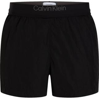Logo Waistband Swim Shorts - CK Soft Nylon - Black - M