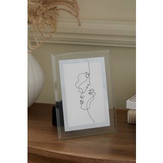 Next Silver Smoke Glass Photo Frame