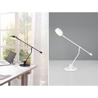 Manduro LED-skrivebordslampe, hvid, metal, CCT, dæmper