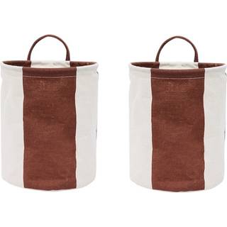 OYOY Kara opbevaringskurv small 22xØ18 cm 2-pak Nutmeg