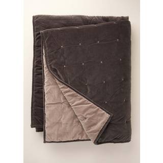Truly Truly Grey Reversible Velvet 100% Cotton Eiderdown