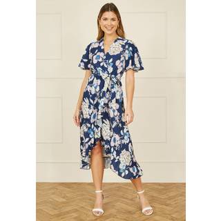 Yumi Yumi Blomster Tryk Midi Wrap Kjole - EU 42 (UK 14)