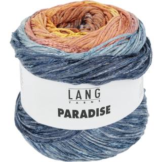 Lang Yarns Paradise 047 Indhold: 78% bomuld, 22% viskose Vægt/længde: 100 g = ca. 320 meter Anbefalede pinde: 3.5-4 mm Strikkefasthed: 10 x 10 cm = 23 m x 30 p Vask: Finvask 30ºC / Tåler ikke tørretumbling / Brug aldrig skyllemiddel.