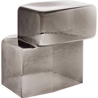 Ferm Living Oscil Skulptur Smoked Grey - Skulpturer Mundblæst Glas Røggrå - 1104270987