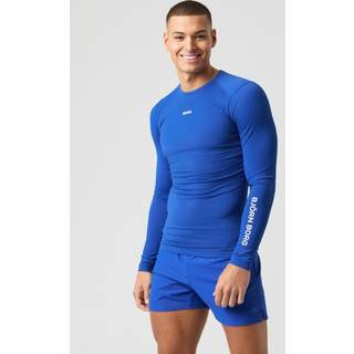 Björn Borg Borg Soft Compression Ls T-shirt Blå, XL