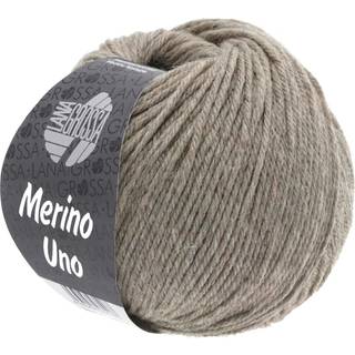 Lana Grossa Merino Uno 03 Taupe Indhold: 100% ren, ny merinould Vægt/Længde: 50 g = ca. 125 meter Anbefalede pinde: 4.5-5 mm Strikkefasthed: 10 x 10 cm = 19 m x 25 p Vask:Finvask 30º/ Tørres fladt.