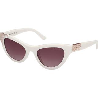 Guess by Marciano Kvinde GM00025 21F Solbriller Acetat Hvid Brun Cat Eye Normal