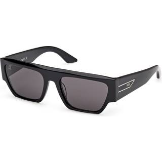 GCDS Unisex GD0064 01A Solbriller Acetat Sort Røg Geometrisk Normal