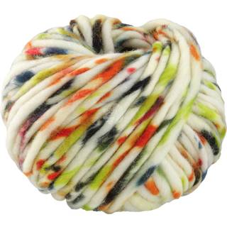 Lana Grossa Confetti 202 Hvid/Orange/Hindbær/Grå/Stålblå/Oliven/Rustbrun/Mørkebrun/Sort Indhold: 100% ren, ny merinould Vægt/Længde: 100 g = ca. 50 meter Anbefalede pinde: 10-12 mm Strikkefasthed: 10 x 10 cm = 7.5 m x 10 p Vask:Håndvask / Tørres fladt.