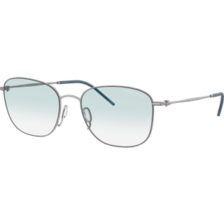 Giorgio Armani Mand AR6168 30033F Solbriller Metal Grå Blå Pillow Normal Skygge