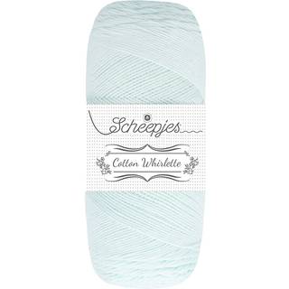 Scheepjes Cotton Whirlette 807 Glaze Indhold: 100% økologisk bomuld Vægt/længde:100 g = ca. 455 meter Anbefalede pinde:2.50-3.50 mm Strikkefasthed: 10 x 10 cm = 25 m x 44 p Vask:Maskinvask op til 30°C.