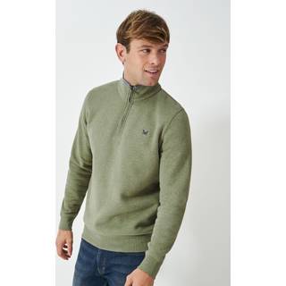 Crew Clothing Crew Clothing Green Classic Quarter Zip Sweatshirt