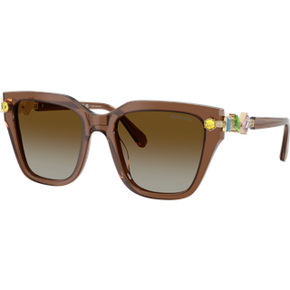 Swarovski Kvinde SK6041 1067T5 Solbriller Acetat Brun Brun Geometrisk Polariseret Skygge