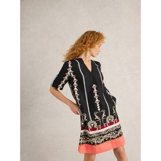 White Stuff White Stuff Black June 100% Linen Dress