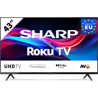 Sharp 43GJ4225E 43'' UHD Roku Smart TV schwarz