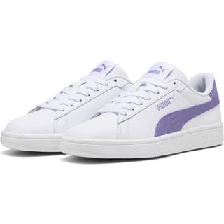 Puma Smash 3.0 Leather Sneakers Youth, White, Size 38.5, Shoes - Lavender Alert - 38.5