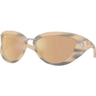 DIESEL Unisex DL3007U 20087J Solbriller Injiceret Gul Guld Cat Eye Normal