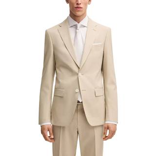 Blazer med slim fit i chiffon med stræk