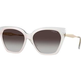 VOGUE EYEWEAR Kvinde VO5521S 32208G Solbriller Injiceret Hvid Grå Cat Eye Normal Skygge