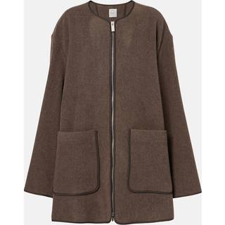 Toteme Felted wool-blend jacket - brown - XS