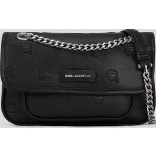 Karl Lagerfeld Monogram Skuldertaske sort