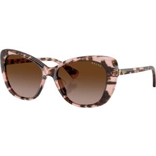 Ralph Lauren Kvinde RA5329U 605813 Solbriller Acetat Rosa Brun Sommerfugl Normal Skygge