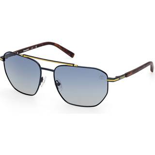 Timberland Mand TB00038 91D Solbriller Metal Blå Røg Firkantet Polariseret