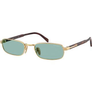 Prada Mand PR B54S 5AK40K Solbriller Metal Guld Grøn Firkantet Normal