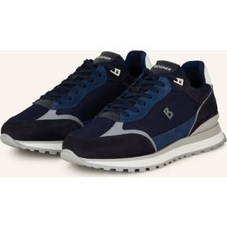 BOGNER Herren Sneaker blau Glattleder