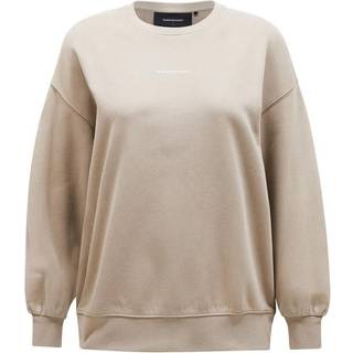 Peak Performance Women's Original Terry Crew Sweatere Damer størrelse M farve beige