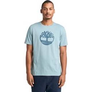 Timberland Tree Logo Short Sleeve Tee T-shirt Herrer størrelse M farve grå