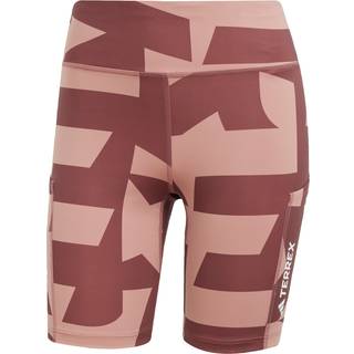 Terrex Multi 8-Inch Tight Printed shorts - Warm Clay / Burgundy / Burgundy / Burgundy - XL