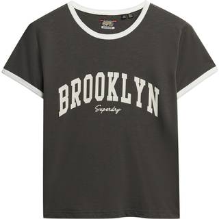 Superdry Superdry Grey Athletic Essential Ringer Fitted T-Shirt
