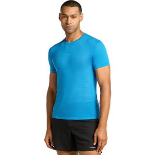 Icebreaker Merino 75 Cool-Lite Featherlight S/S Crewe Merino undertøj Herrer størrelse M farve blå
