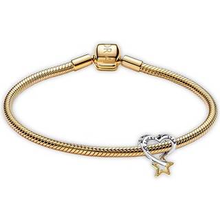 Pandora 68610 Starter-Armband für Damen Set Glücksstern und Herz Goldfarben