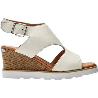 Moda in Pelle Moda in Pelle Mapel High Front Leather Wedge White Sandals